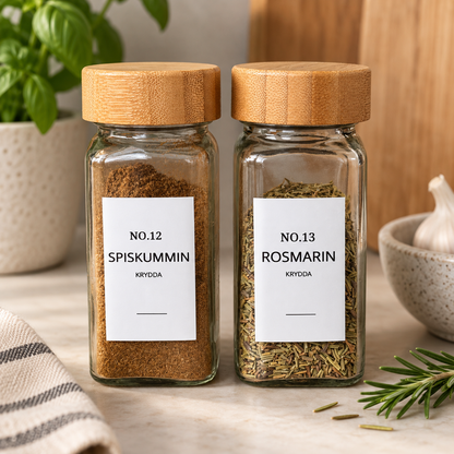 White labels with straight edges - 50 x 30 mm (230-pack)