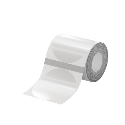 Runde transparente Etiketten – 50 mm (140er-Pack)