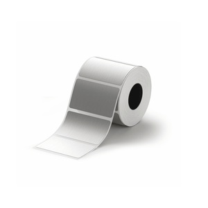 Labels in brushed Silver - 50 x 30 mm (240-pack)