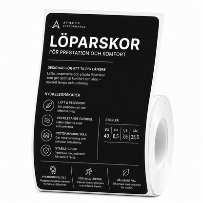 Niimbot Label roll - Transparent labels 50 x 80 mm, 90 pcs (M2)