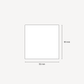 White labels with straight edges - 50 x 50 mm (145-pack)