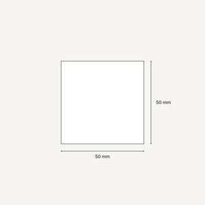 Hvide etiketter med raka kanter - 50 x 50 mm (145-pack)